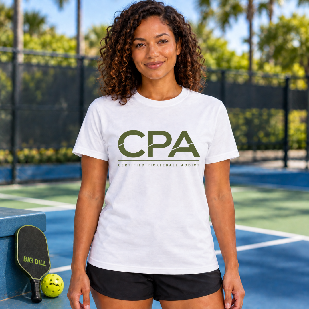 CPA Certified Pickleball Addict T-Shirt