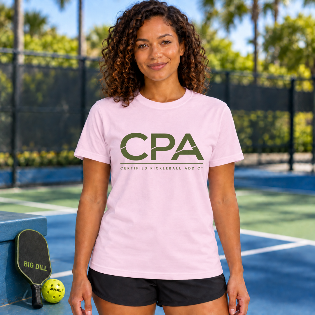 CPA Certified Pickleball Addict T-Shirt