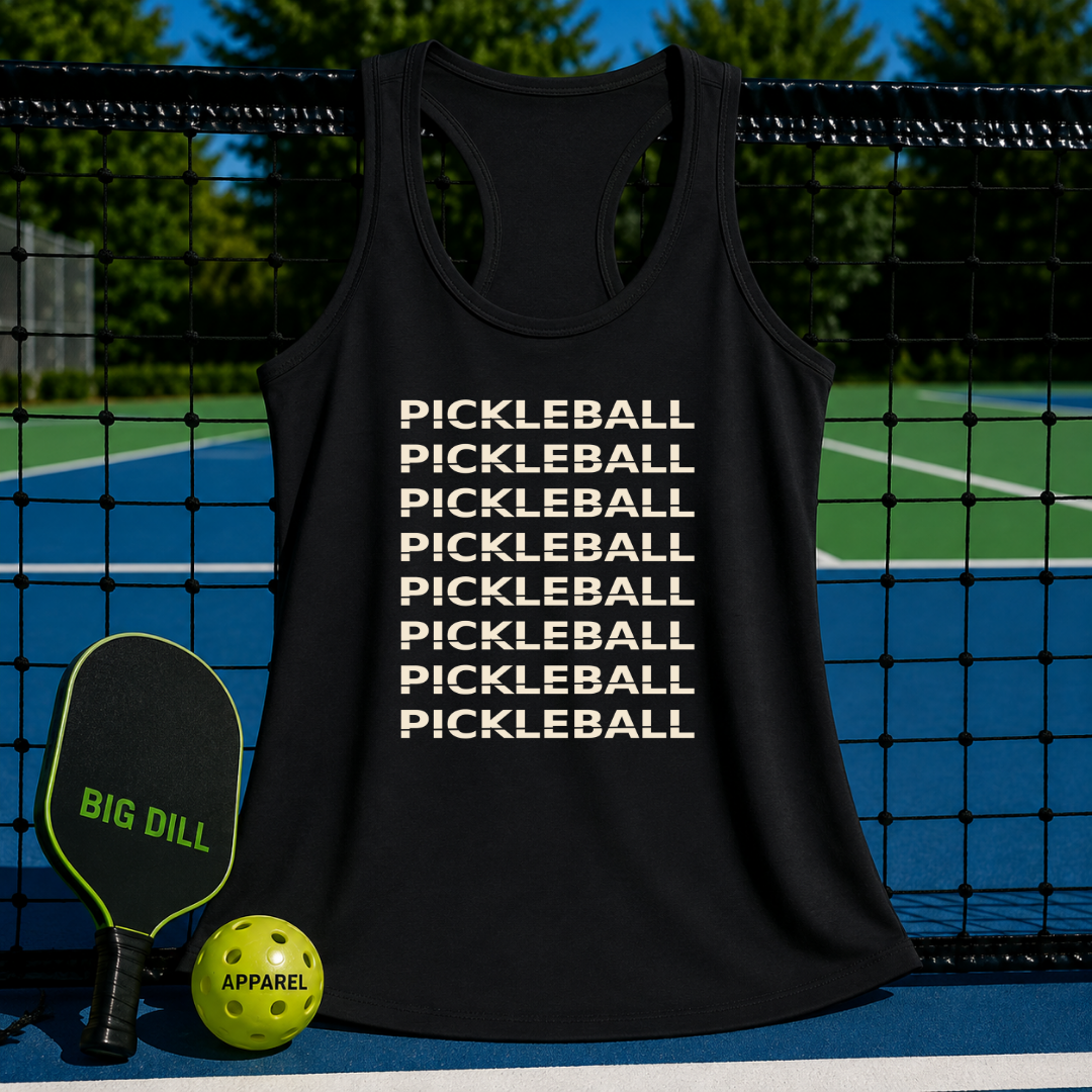 Pickleball On Repeat Racerback Tank