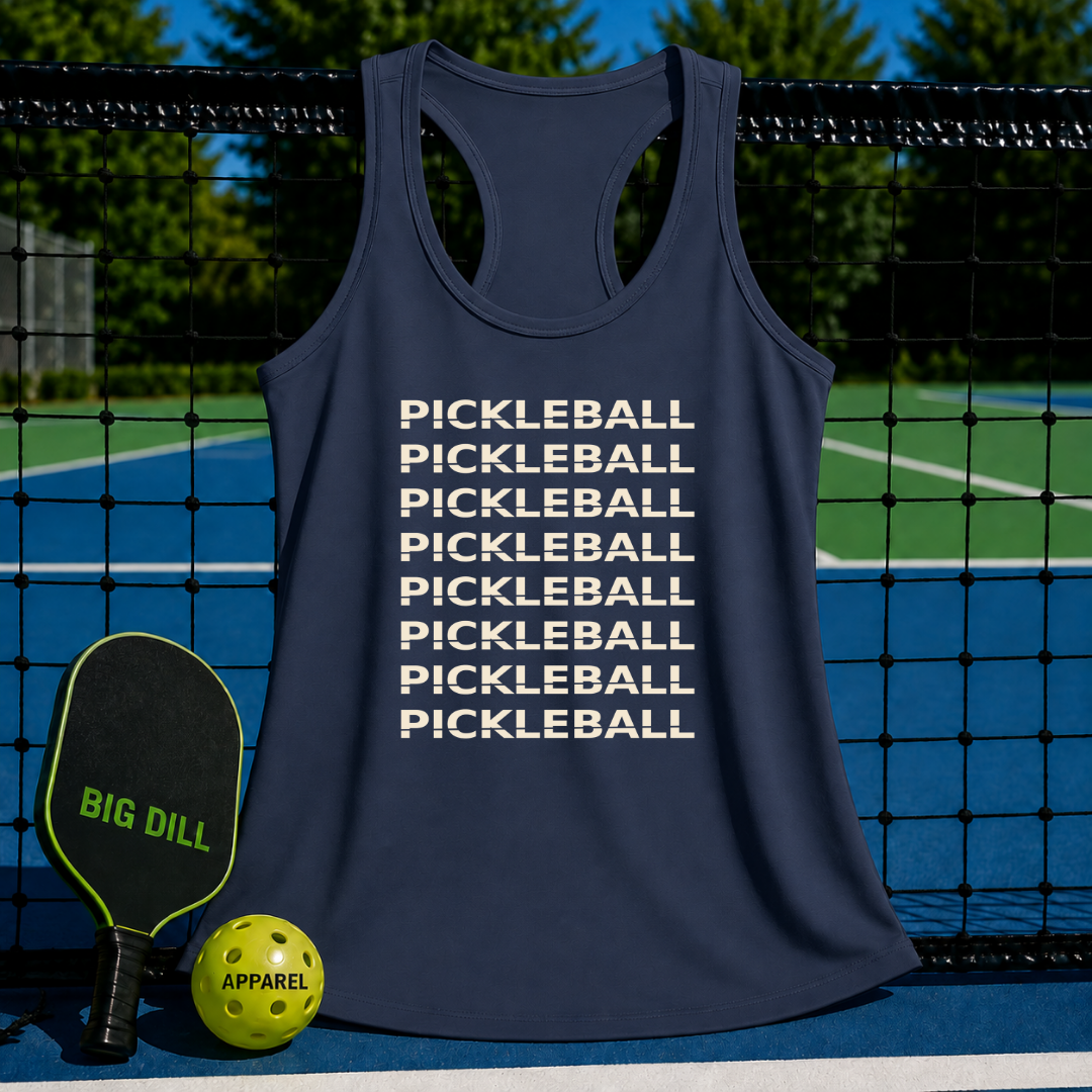 Pickleball On Repeat Racerback Tank