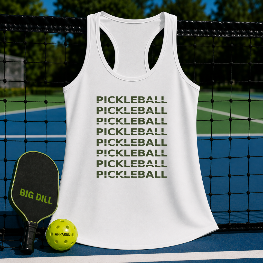 Pickleball On Repeat Racerback Tank