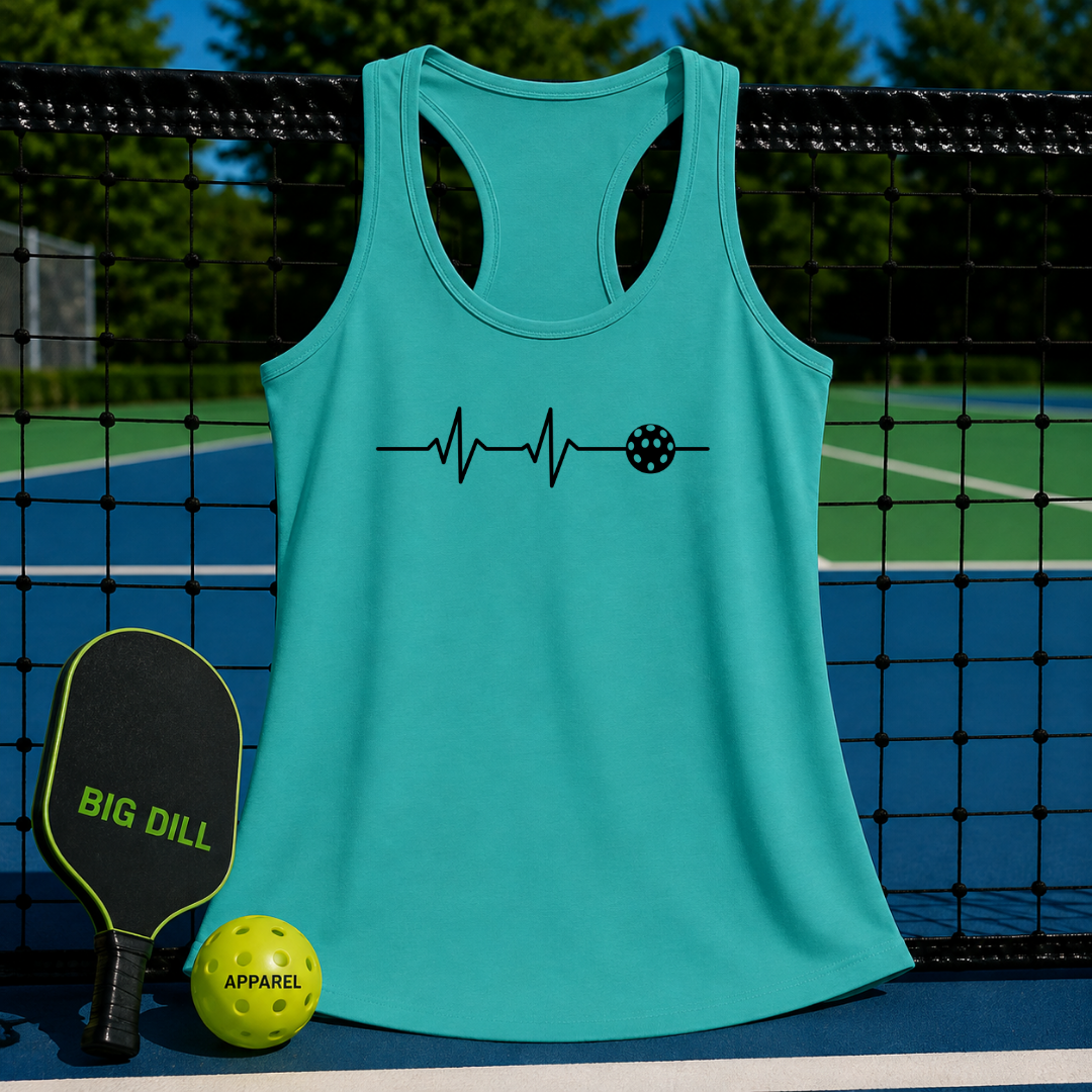 Pickleball EKG 2 Racerback Tank