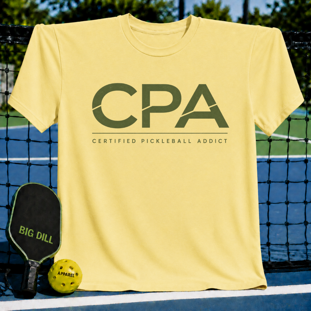 CPA Certified Pickleball Addict T-Shirt